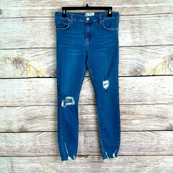 Free People Denim - Free People distressed ankle jeans